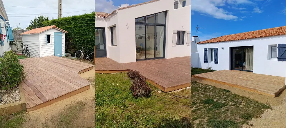 Terrasse bois à L'Épine